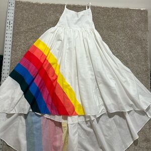 Oopsie Daisy Girl’s 12 hi-Lo rainbow dress